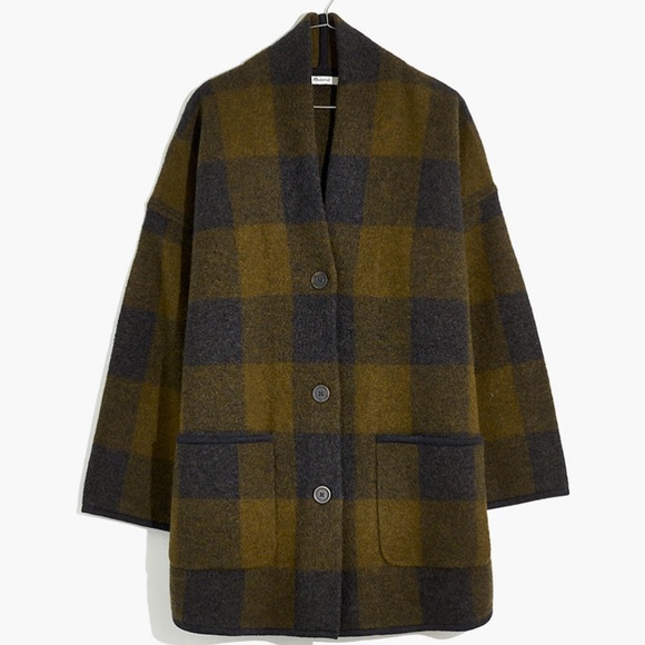 Madewell Buffalo Check Sweater Coat - Picture 3 of 7